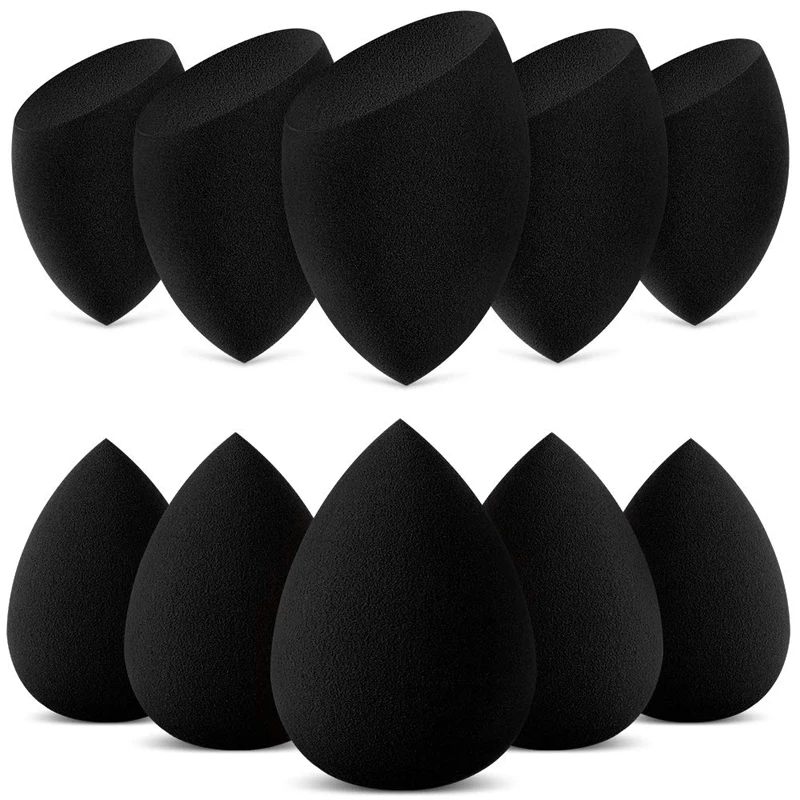 10 Pcs Makeup Sponges Blender Set Beauty Cosmetic Foundation Blending Applicator Puff, Flawless for