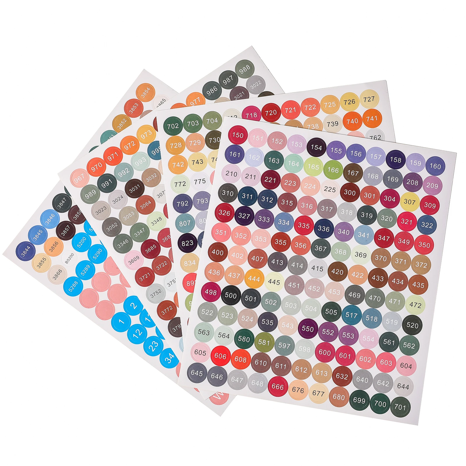 Diamond Painting Color Number Stickers 447 DMC Labels Stickers Storage Box Diamond Painting