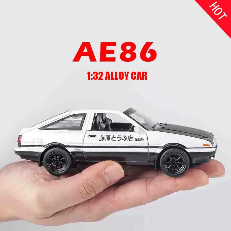 1:32 Simulation AE86 Metal Alloy Toy Car Diecasts & Toy Vehicles Decoration Model Miniature Scale