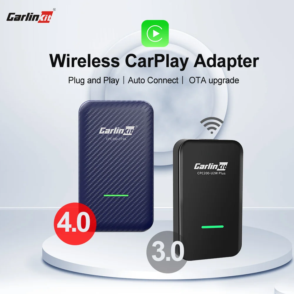 Carlin kit 4,0 drahtlose android auto adapter 3,0 drahtlose carplay ai box usb dongle für audi vw