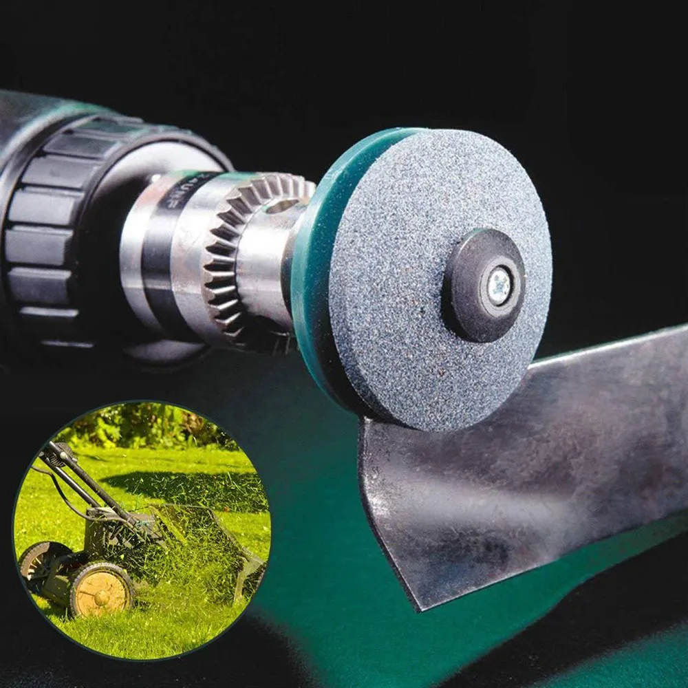 Lawn Mower Sharpener Garden Tools Hand Drill Electric Drill Sharpener Multifunctional Stone Wind