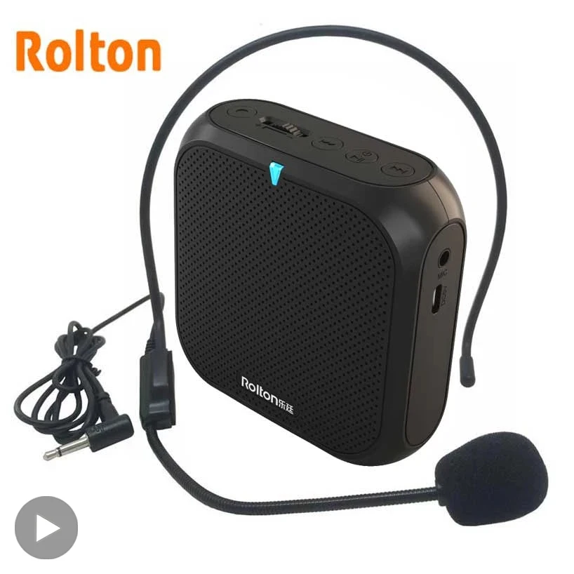 Bullhorn som amplificador de áudio com microfone com fio, Megafone loja altifalante, alto-falante