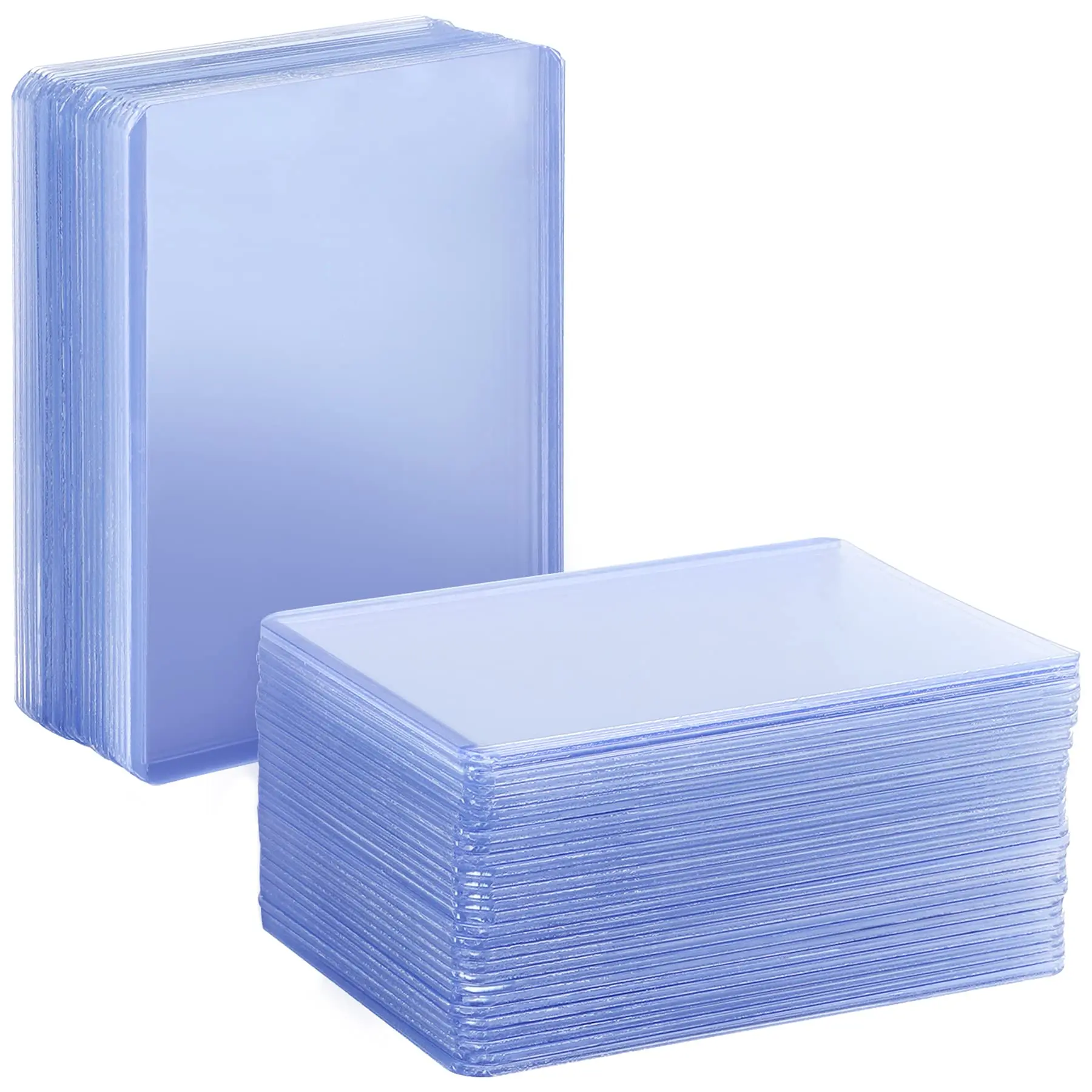 25PCS Transparent PVC Card Sleeves Game Card Hard Plastic Card Sleeves Card Protective Card Holder