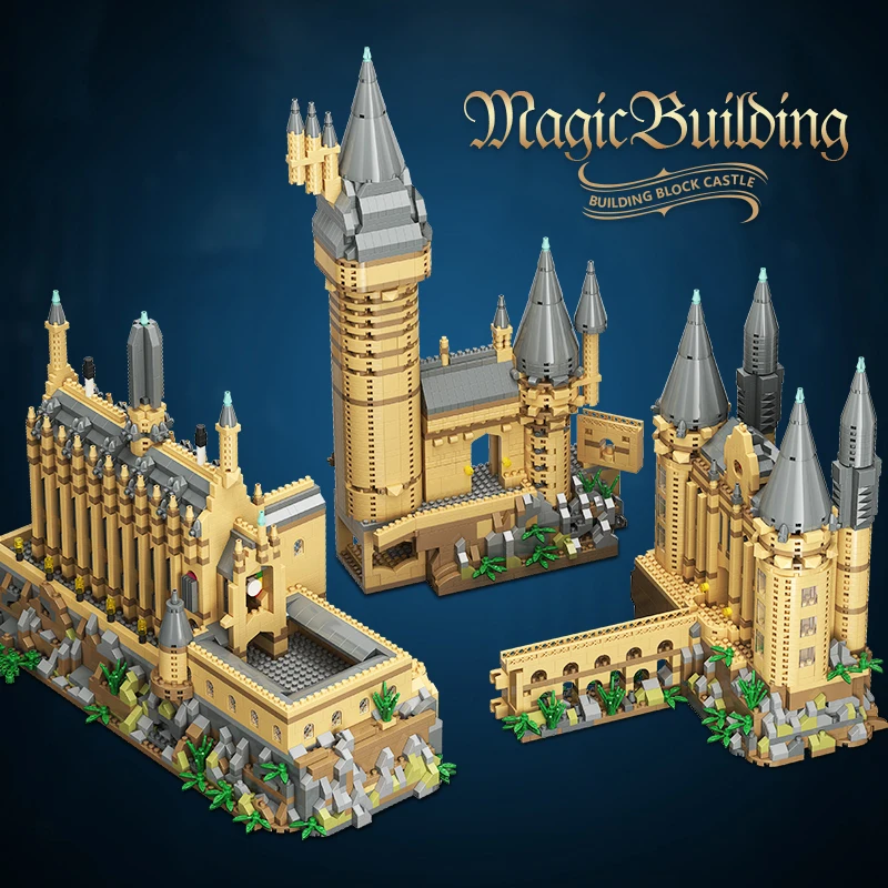 6000+Pcs MOC Mini Building Blocks Sets Bricks Harry Potter Toys Gifts for Kids Children Adult Magic
