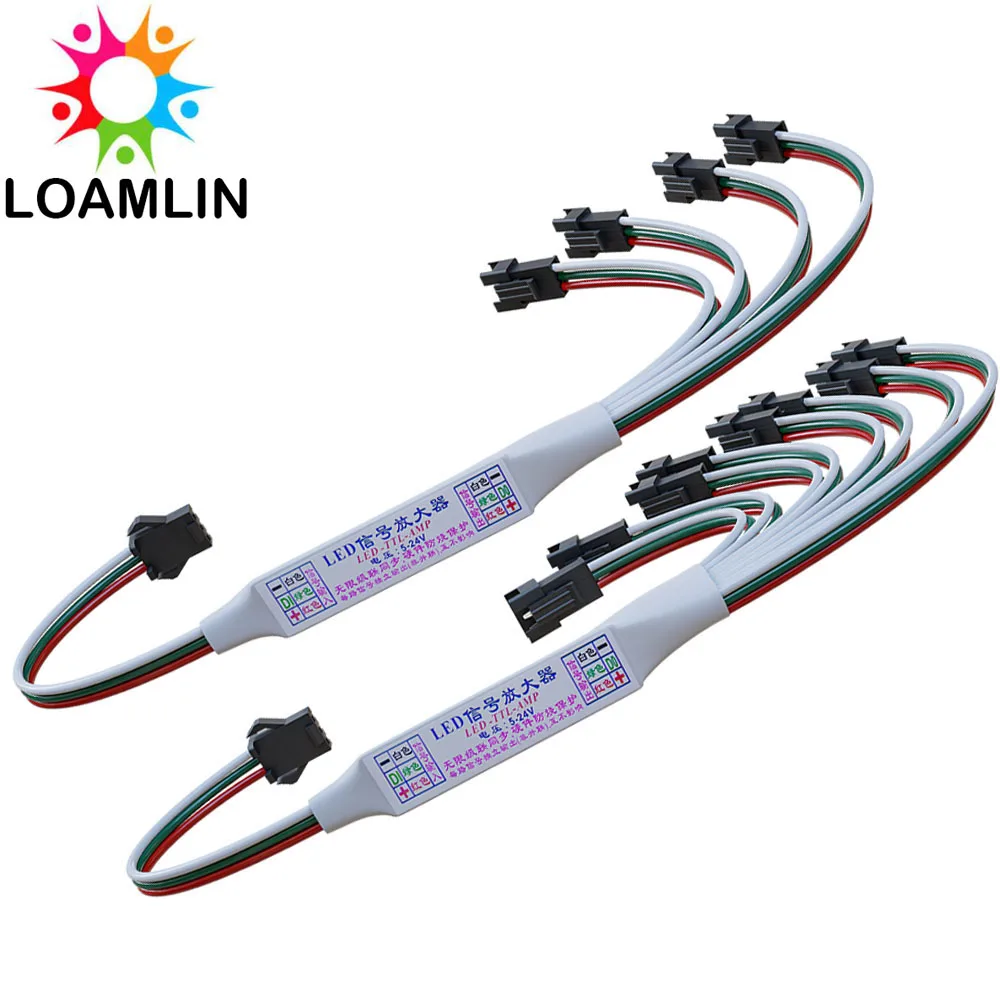 Mini TTL Signal WS2812B LED Amplifier Repeater for WS2812 WS2811 SK6812 3Pin Addressable RGBIC LED