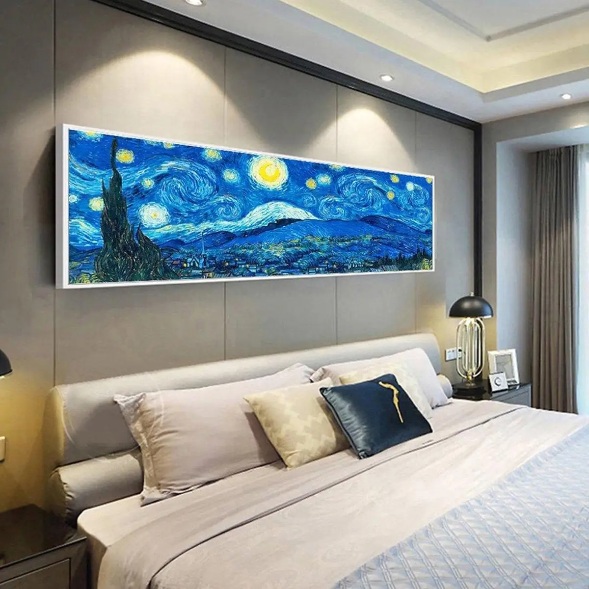 DIY Diamond Painting Van Gogh's Starry Sky 5D  Full Round Diamond Dome Decoration Painting