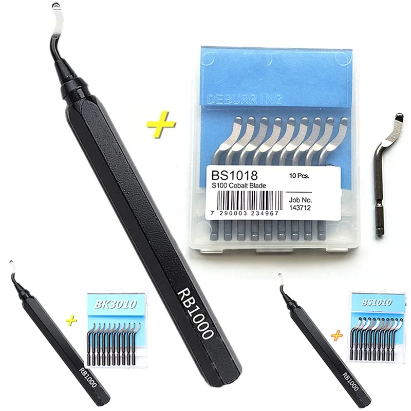 Metal Handle Burr Trimmer Knife RB1000 Edger Scraper HSS Pipe Quick Clamping Deburring Trimming Tool