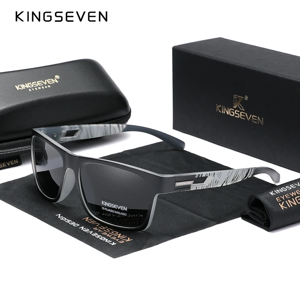 Genuine KINGSEVEN New 2023 Brand Design Men's Glasses Polarized Sunglasses Women UV Lens Fashion