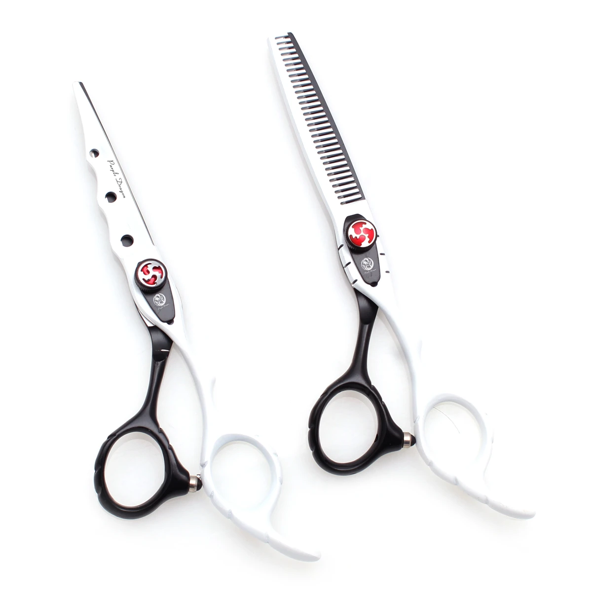 Purple Dragon Hair Scissors Professional 6" Japan Stainless Hair Cutting Scissors Barber Shop