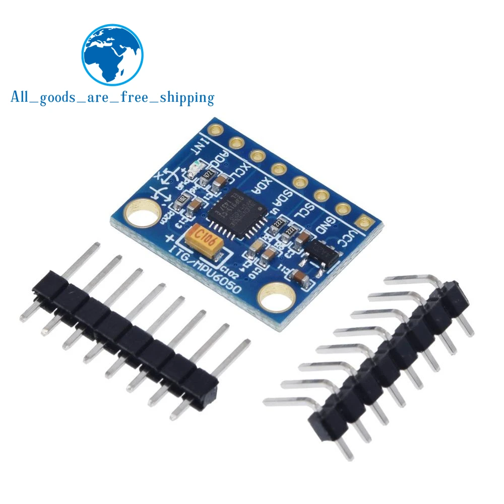 1Set IIC I2C GY-521 MPU-6050 MPU6050 3 Axis Analog Gyroscope Sensors + Accelerometer Module For