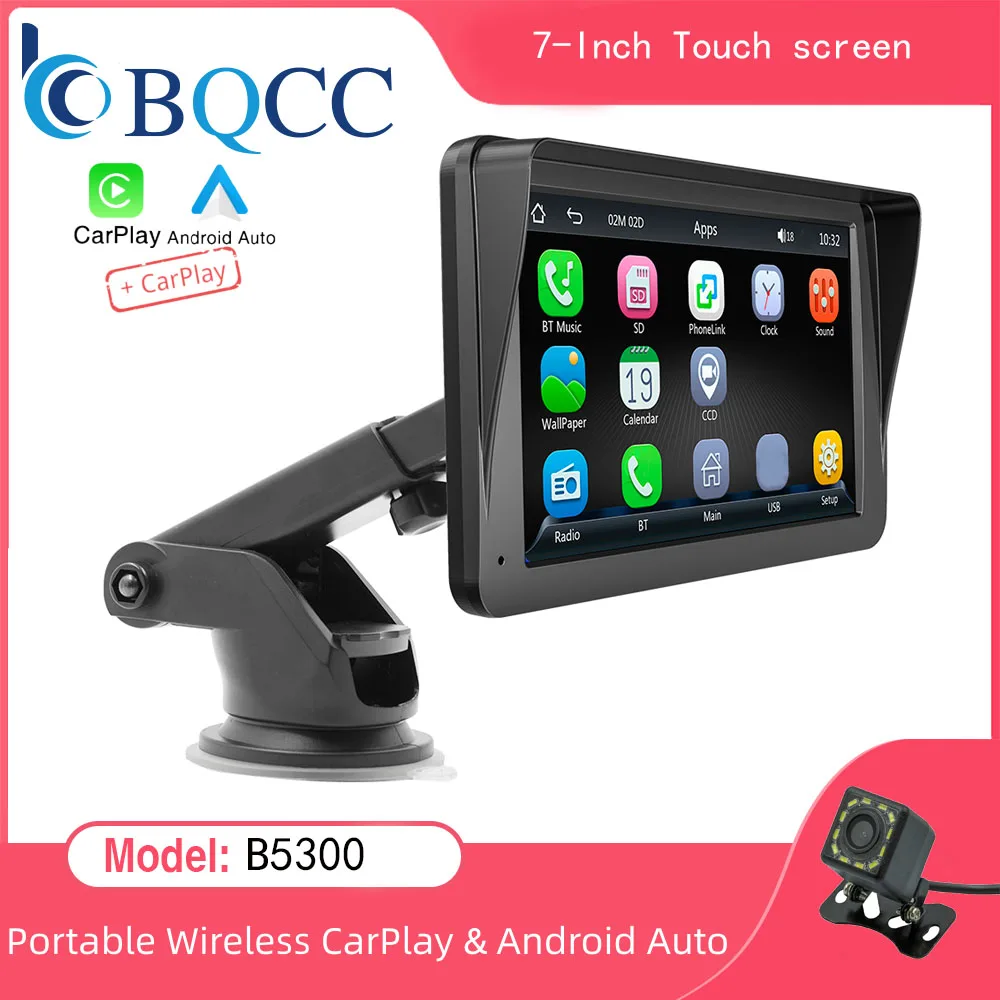 Universal 7 zoll auto radio multimedia video player drahtlose carplay und drahtlose android auto