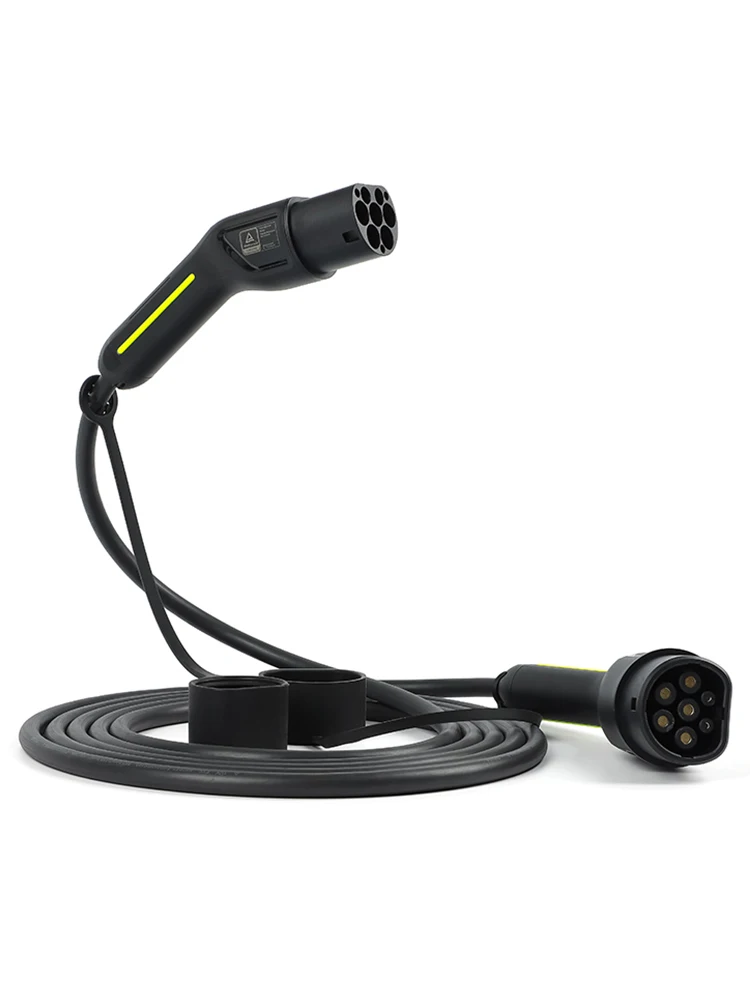 Ev Straßen ladekabel wasserdicht für Station Wallbox 5m 3,5 KW-22KW Typ 2 Typ 1 Modus 3 schwarz