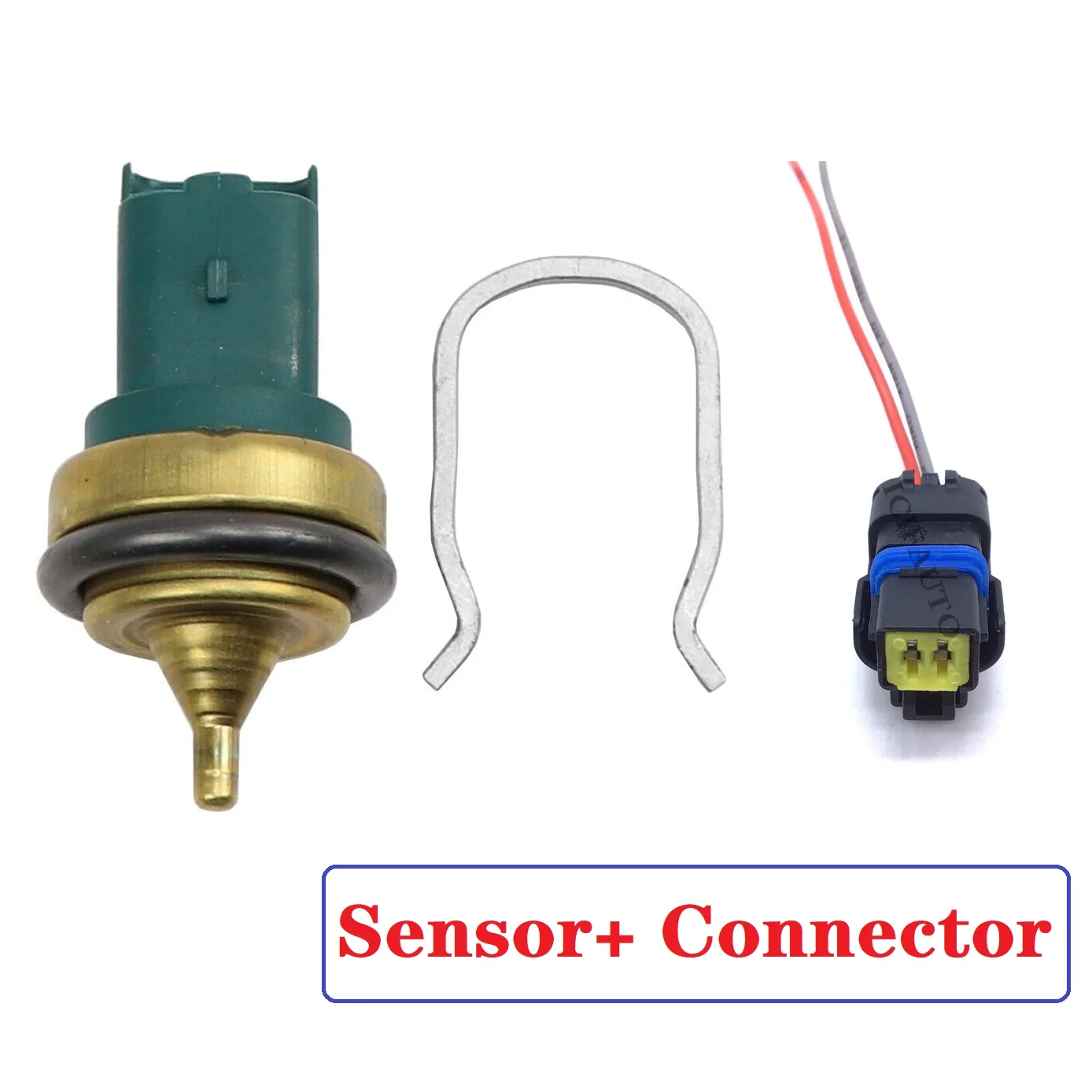 Interruptor do sensor de temperatura do líquido refrigerante do motor + conector da trança para