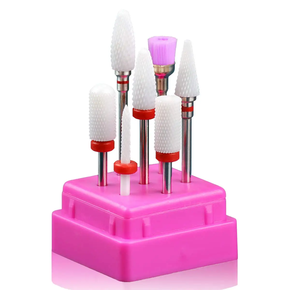 7Pcs Ceramic Nail Drill Bits Set For Nails Gel Polish Cuticle Manicure Milling Cutter For Manicure