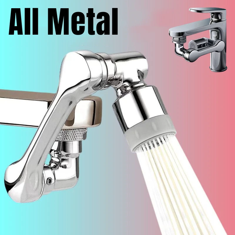 Metall 1080° °   Universal Rotation Wasserhahn Sprayer Kopf 22/24mm Adapter Waschbecken Wasserhahn Extender Belüfter Bubbler Düs