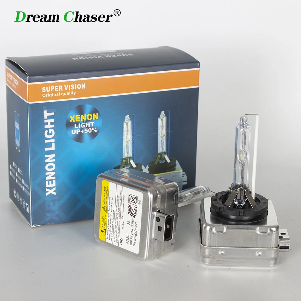 Dream Chaser 2 PCS 12V 35W HID Bulb Xenon Headlight D1S D2S D3S D4S D1R D2R D3R D4R Xenon Lamp Light