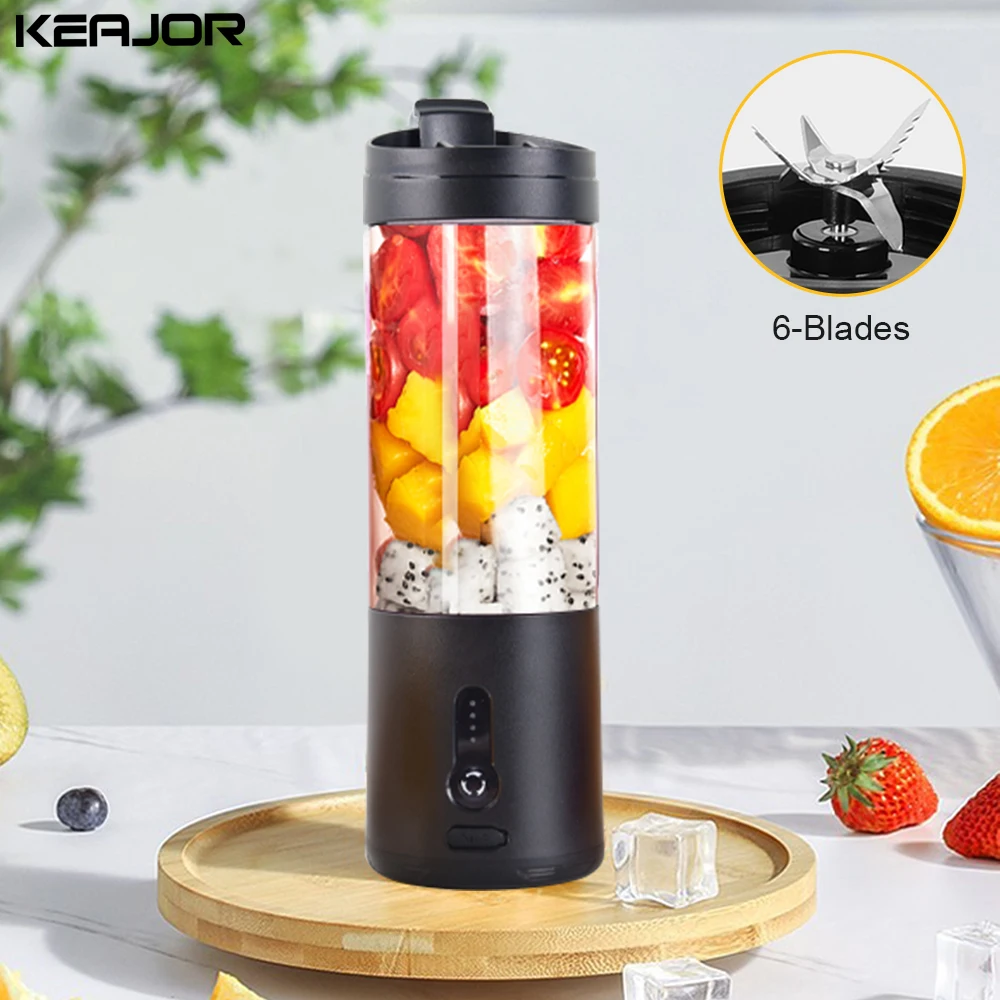Mini Portable Blender Electric Fruit Juicer Smoothie Orange Fresh Juice Blender Multifunction