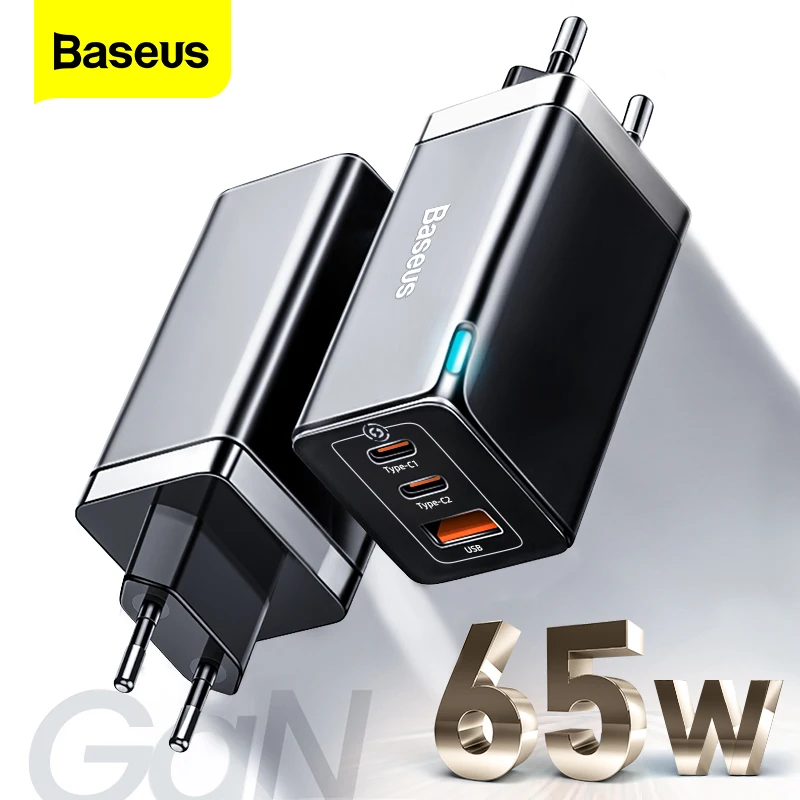 Baseus-Carregador Rápido USB C, GaN5, Carregamento Rápido 4.0, 3.0, QC4.0, QC PD3.0, PD USB-C, Tipo