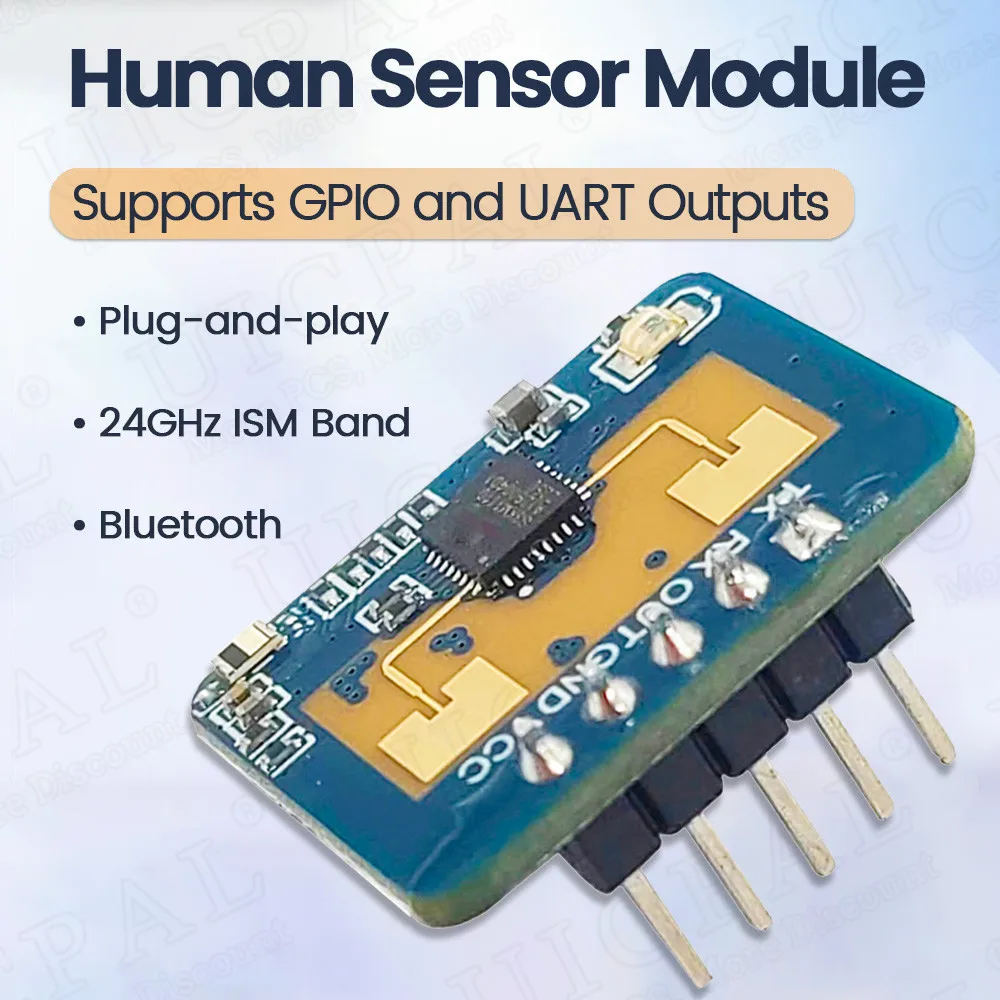 LD2410C 24GHz Human Presence Sensor FMCW Wave Radar Induction Module Body Heartbeat Detection
