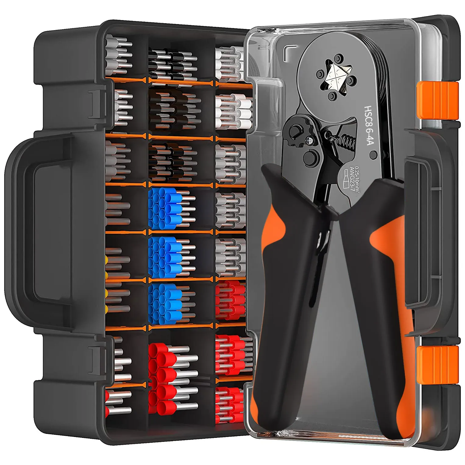 Tube Terminal Crimping Tools Ferrule Crimping Pliers HSC8 6-4 0.25-10mm² 23-7AWG 6-6 0.25-6mm²
