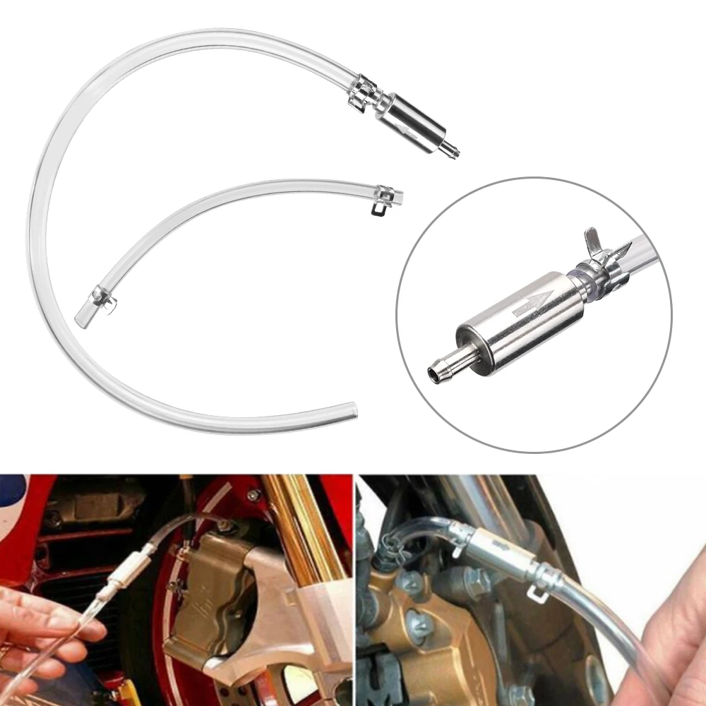 Car Motorcycle Brake Bleeding Oil Change Pump Tool Bleeder Fluid Hose Hydraulic Clutch Valve Tube
