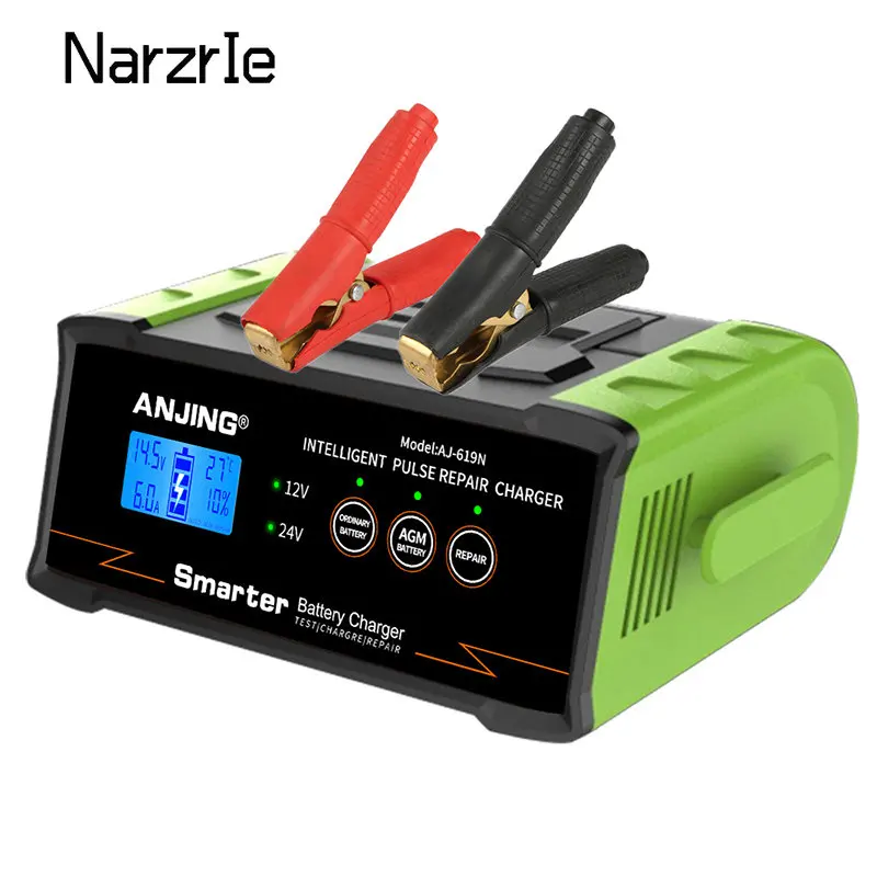 12V/24V Autobatterie ladegerät Intelligentes automatisches Ladegerät 300W/400W 3-stufiges Laden für