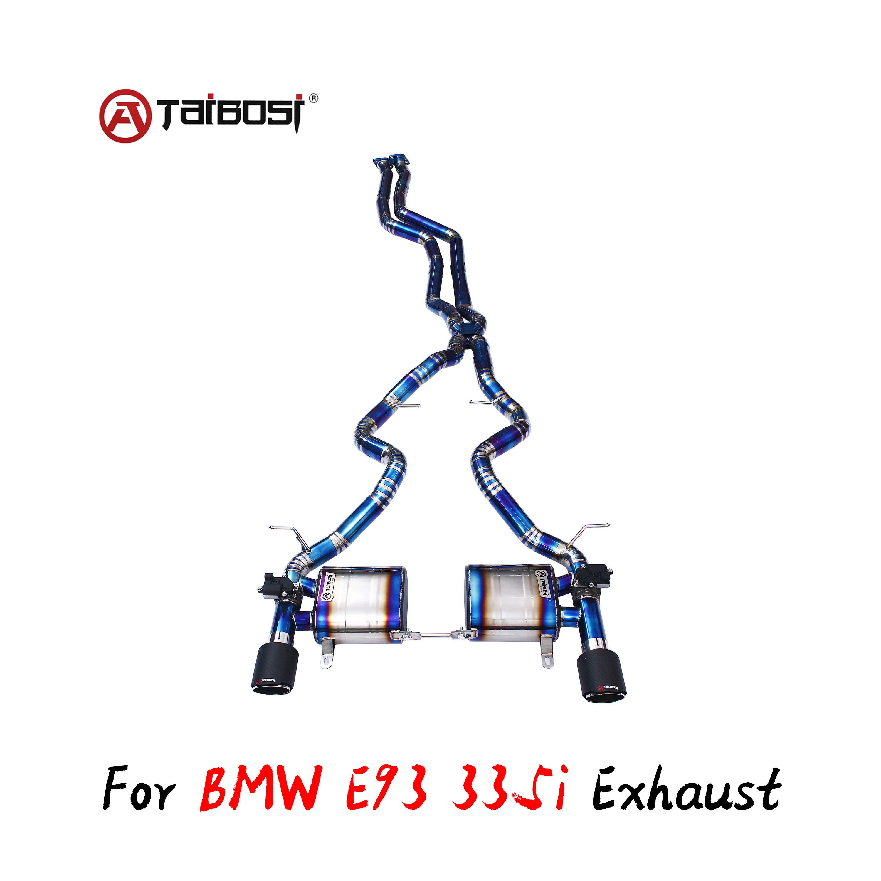 For BMW 3 Series E93 E92 E90 335i Catback Exhaust Pipe Taibosi Performance Electric Control Valve
