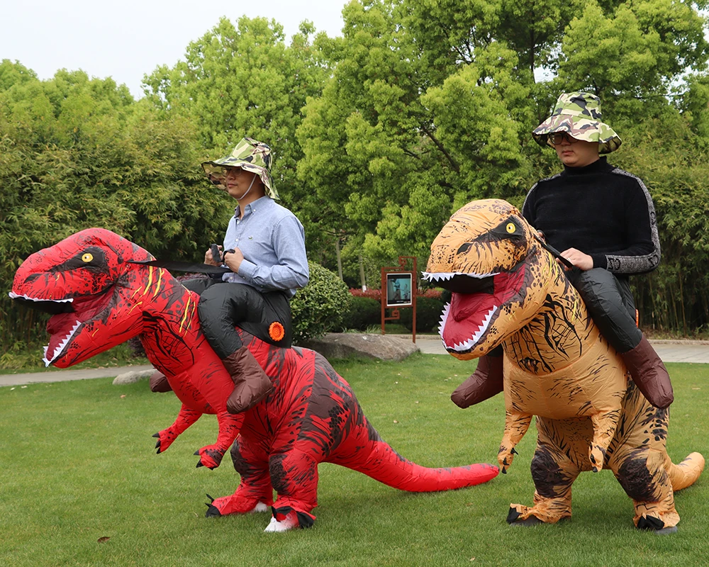 T-REX Monster Inflatable Costume Blow Up Cosplay Dinosaur Clothing Carnival Halloween Christma Dress