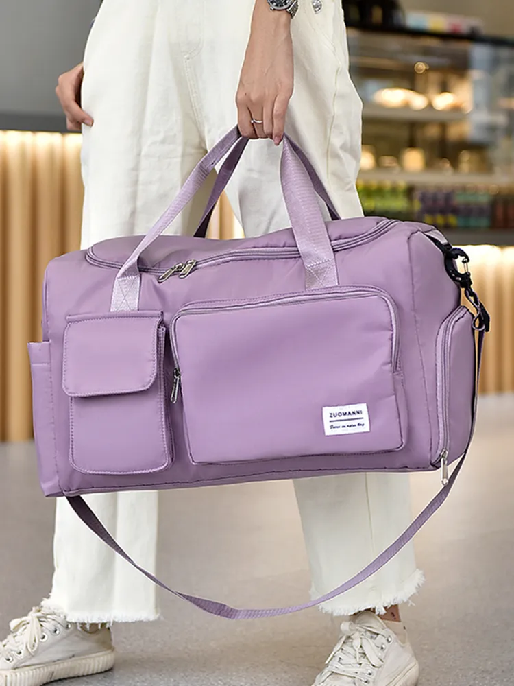 UNIXINU Carry On Travel Bag Large Capacity Weekender Overnight Duffle Bags with Shoe Compartment