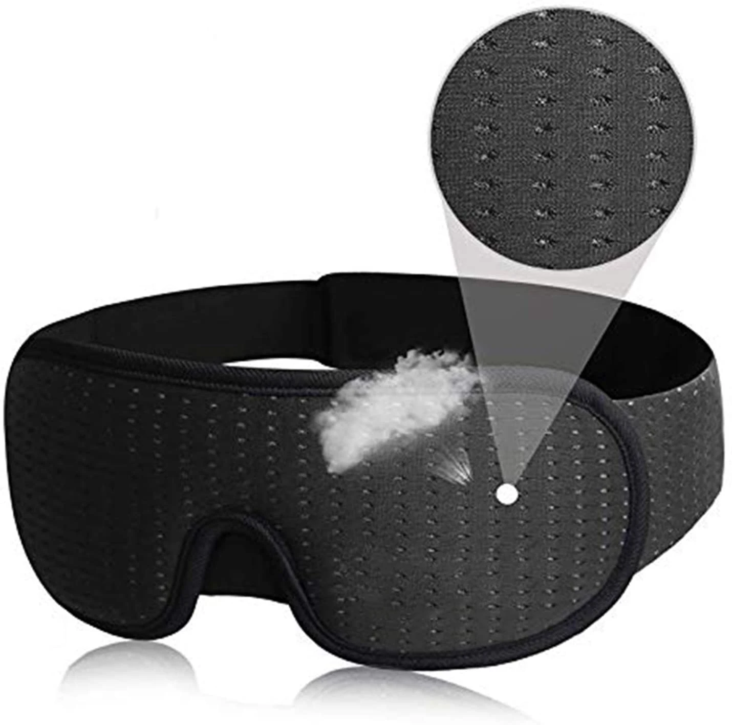 3D Mask for Sleep Eye Mask Lights Blockout Soft Padded Sleeping Fabric Cover Shade Blindfold