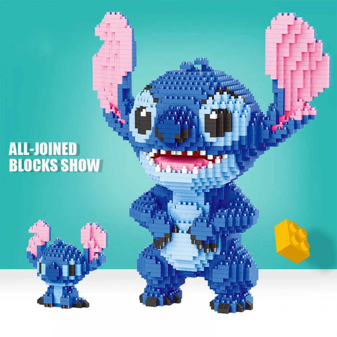 2300Pcs+ Mini Bricks Toys Stitch Diamond Building Block Micro Stitch Disney Cute 3D Model Lilo &
