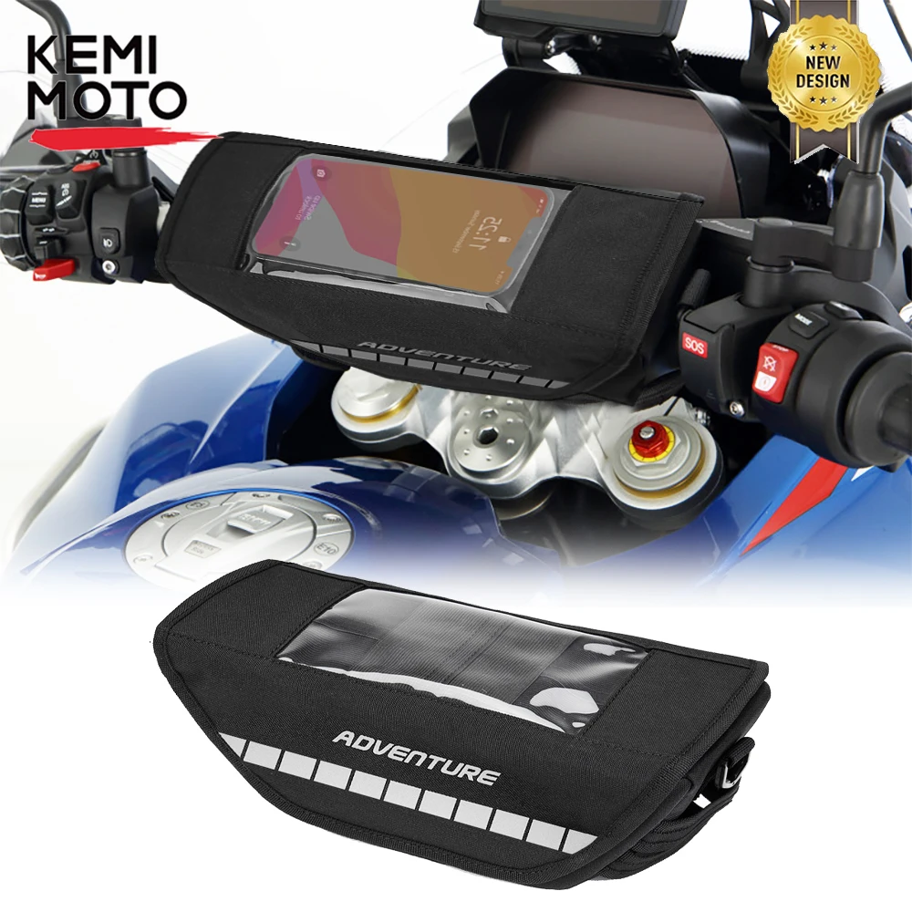 Universal Motorcycle Handlebar Bag with Touchscreen Phone Storage Bag For BMW R1200GS R 1250GS For