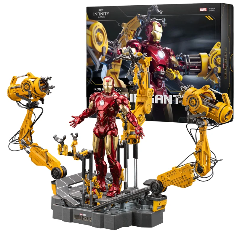 Zd Spielzeug Anzug Up Gantry Mit MK4 Iron Man Gantry Original 1/10 Tony Stark Modell Action Figure