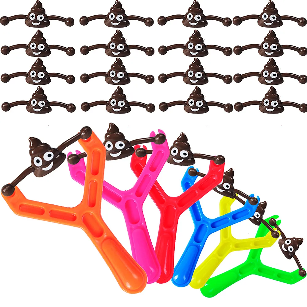 Set of 12 Fun Colorful Shooting Fake Poop Toys For Kids Birthday Party Favor Bag Piñata Filler Boys