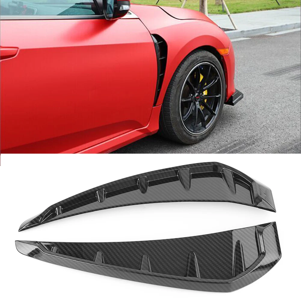 Car Shark Grille Air Flow Side Vent Exterior Grill Decoration For Honda Civic 2016 2017 2018 2019