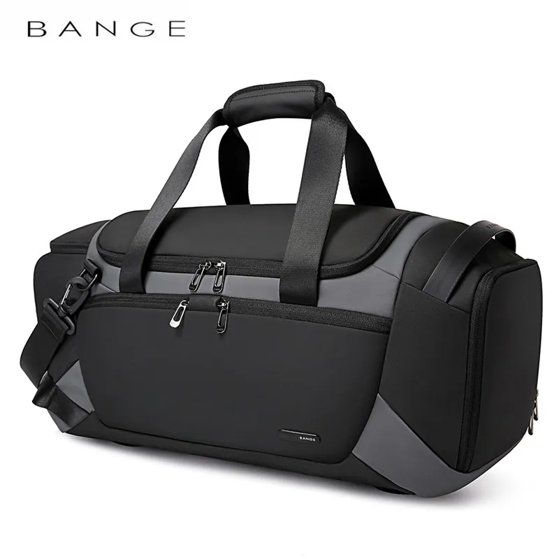 BANGE Sports Bags Men Gym Bags For Fitness Training Outdoor WaterProof Sport Bag Dry Wet Separation