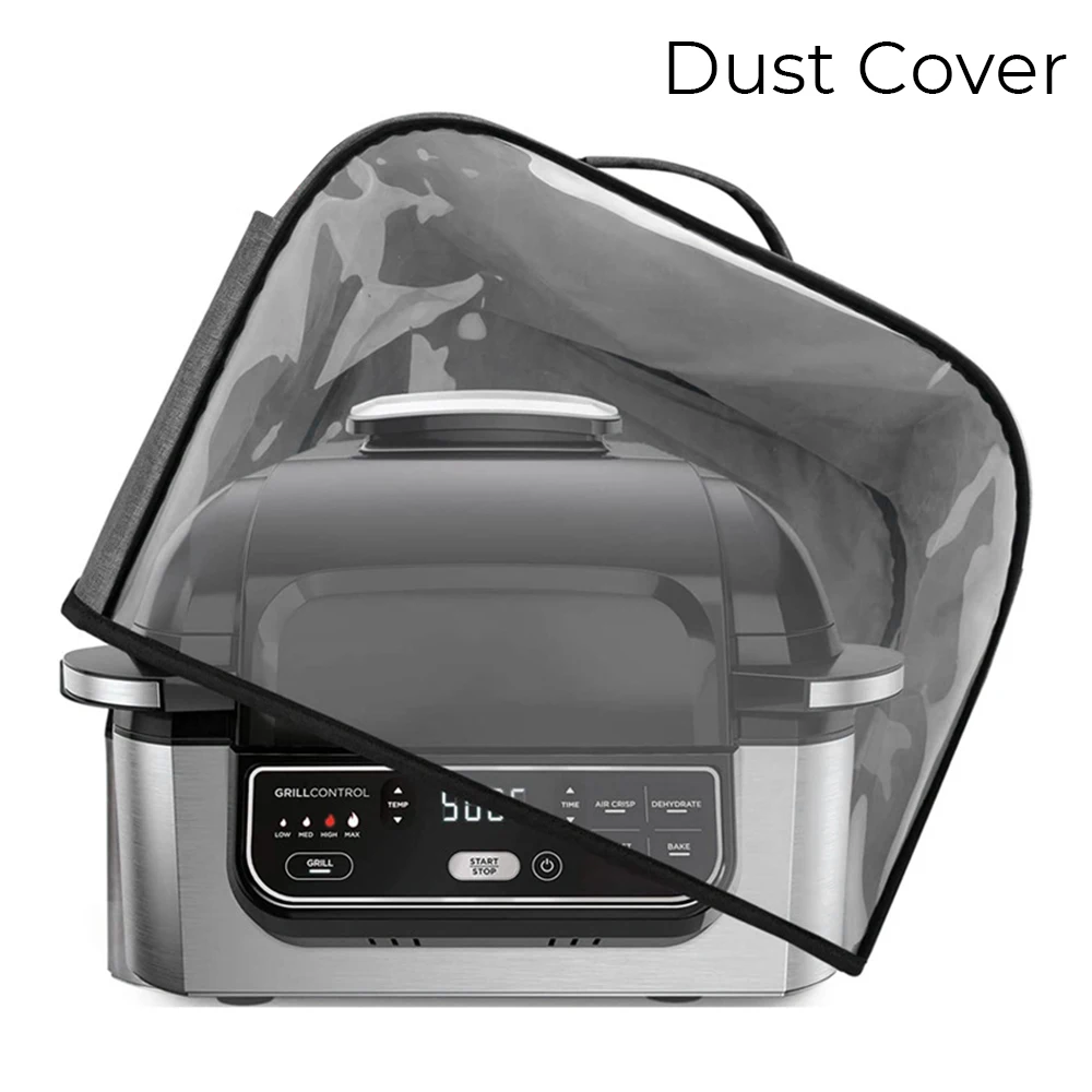 Durable Kitchen Dust Cap With Storage Pockets Air Fryer Hood For Ninja Foodi Grill Household Bread