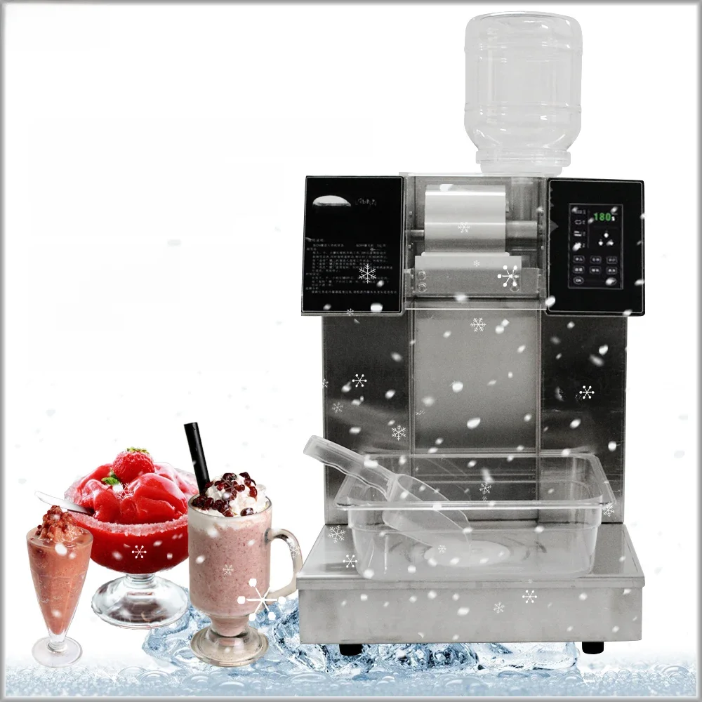 XEOLEO Commercial Intelligent Snowflake Ice Machine 1200W Coréia Bingsu Máquina Cone Neve Ice