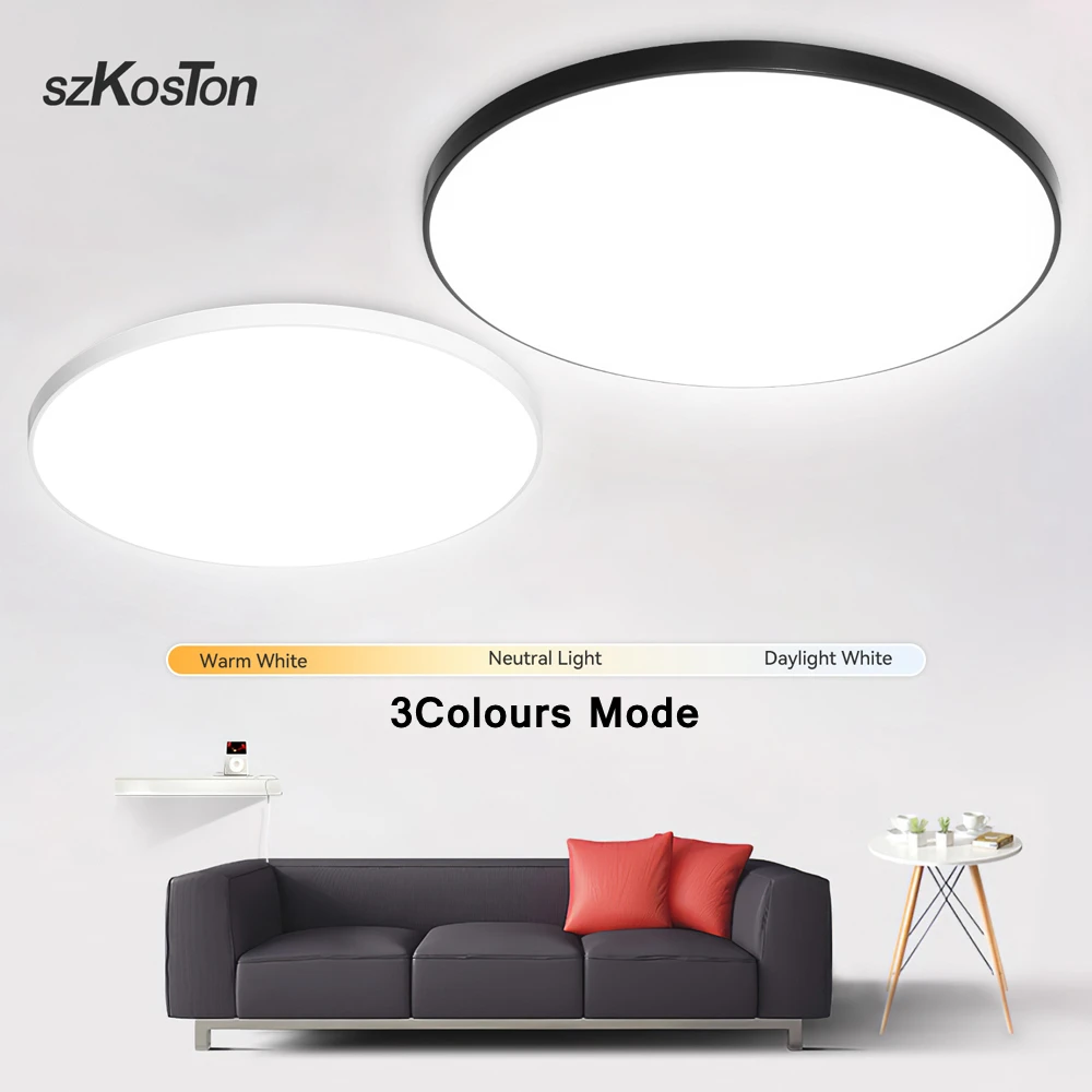 37cm Ultra Thin LED Ceiling Lamp 3 Colors LED Lights Room Decor Indoor Ceiling Light for Kitchen