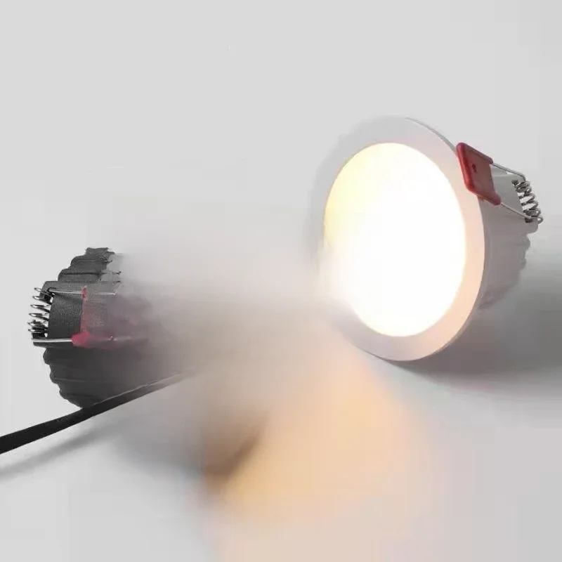 Redondo anti-reflexo LED embutido Downlights, lâmpada do teto, holofotes para iluminação interior,