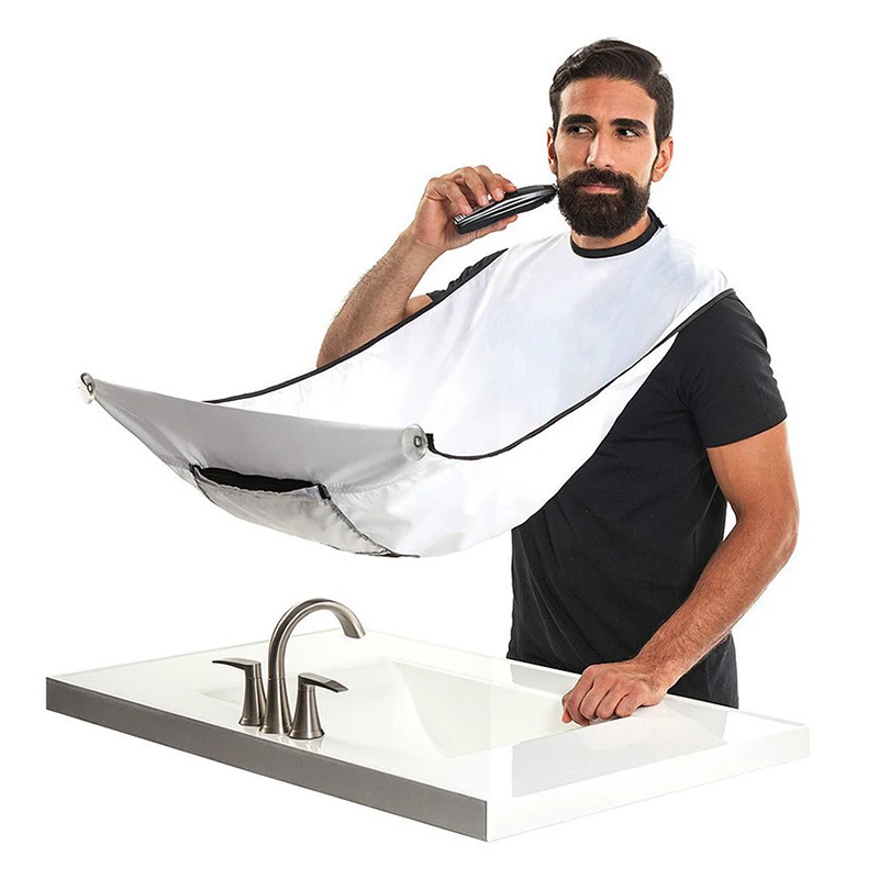 Shaving Apron for Man Beard Shaving Apron Care Bib Face Shaved Hair Adult Bibs Shaver Cleaning