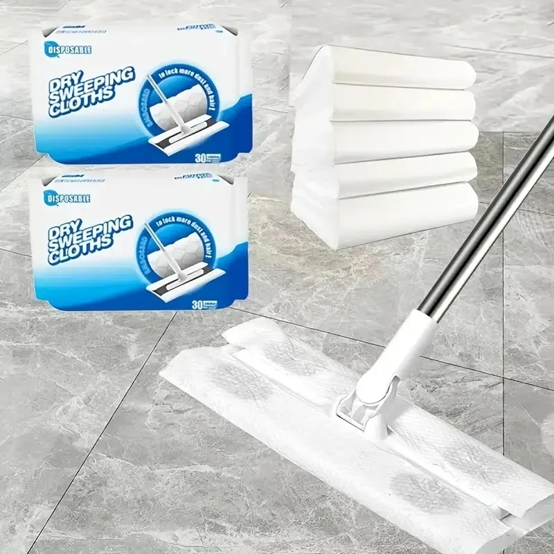 1 Pack Dust Removal Paper, Disposable Mopping Cloth For Floor Cleaning, For Pet Hair Mopping, Mop