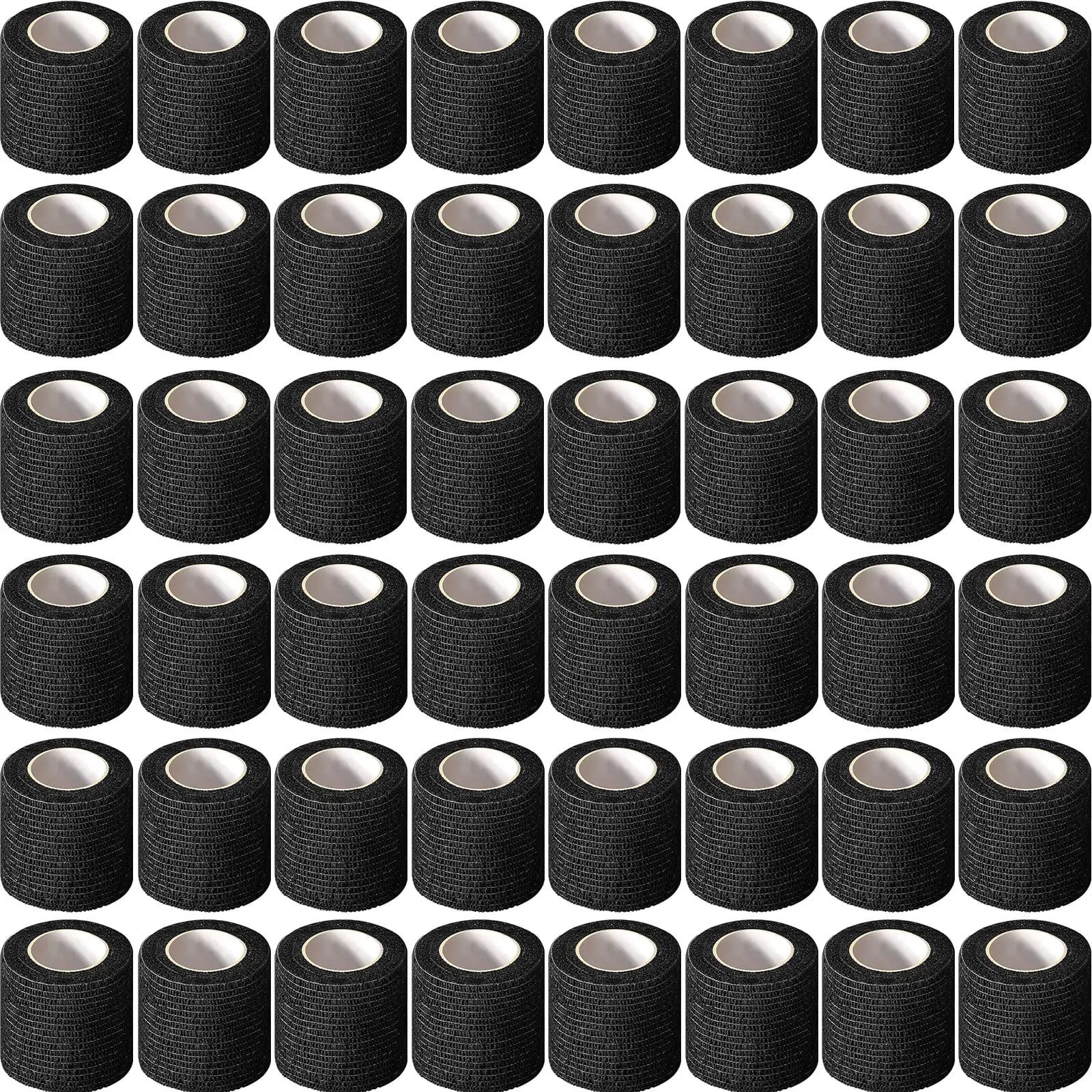 Wholesale 24Pcs Black Tape Tattoo Handle Bandage Anti-slip Athletic Nonwoven Waterproof Disposable