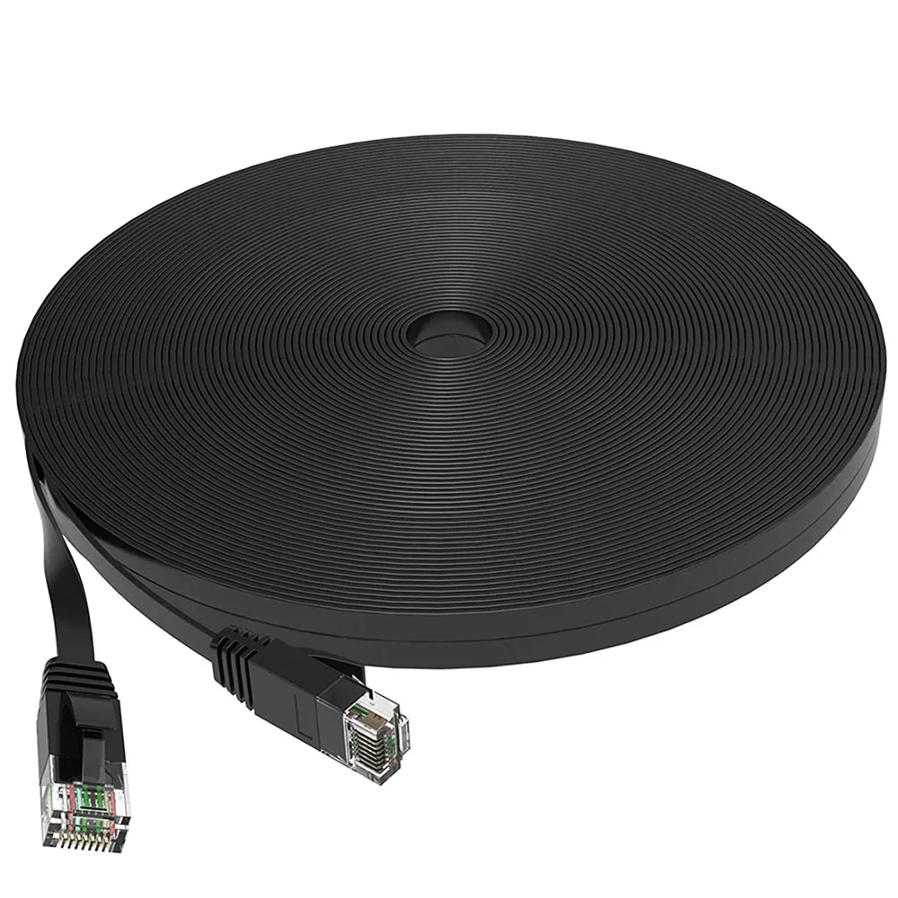 Cat 6 Ethernet Cable 1000M Network, Slim long Flat Internet LAN Patch Cord, Cat6 Solid High Speed