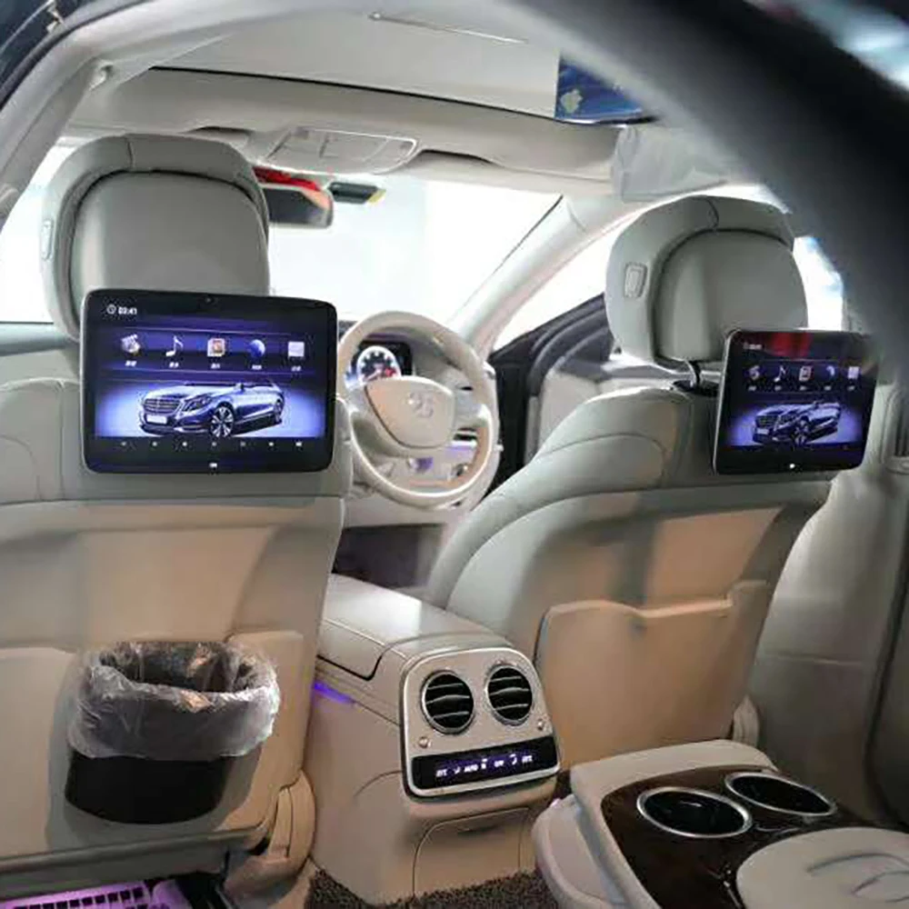 2024 New Car Video Rear Entertainment Headrest TV LCD Screen For Mercedes W167 W246 W205 W218 W212