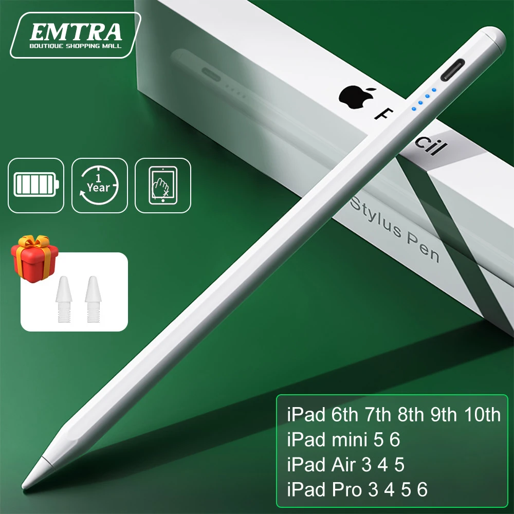 For Apple Pencil Palm Rejection For Apple Pencil 2 1 Stylus Pen iPad 2022 2021 2020 2019 Pro 11 12.9