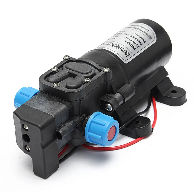 DC 12V 60W 120PSI 5L/MIN Agricultural Electric Water Pump Black Micro High Pressure Diaphragm Water
