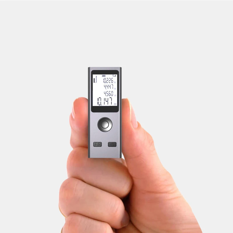 Mini Laser Rangefinder Digital Tape Measure Laser Ruler USB Charge Aluminum Alloy Fuselage Measuring