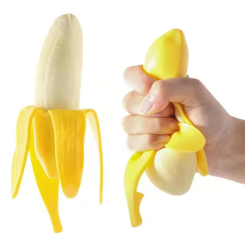 Cute Fruit Squishy Stress Balls Fidget Sensory Toy Squeeze Stress Relief Hand Toy Anti-Anxiety