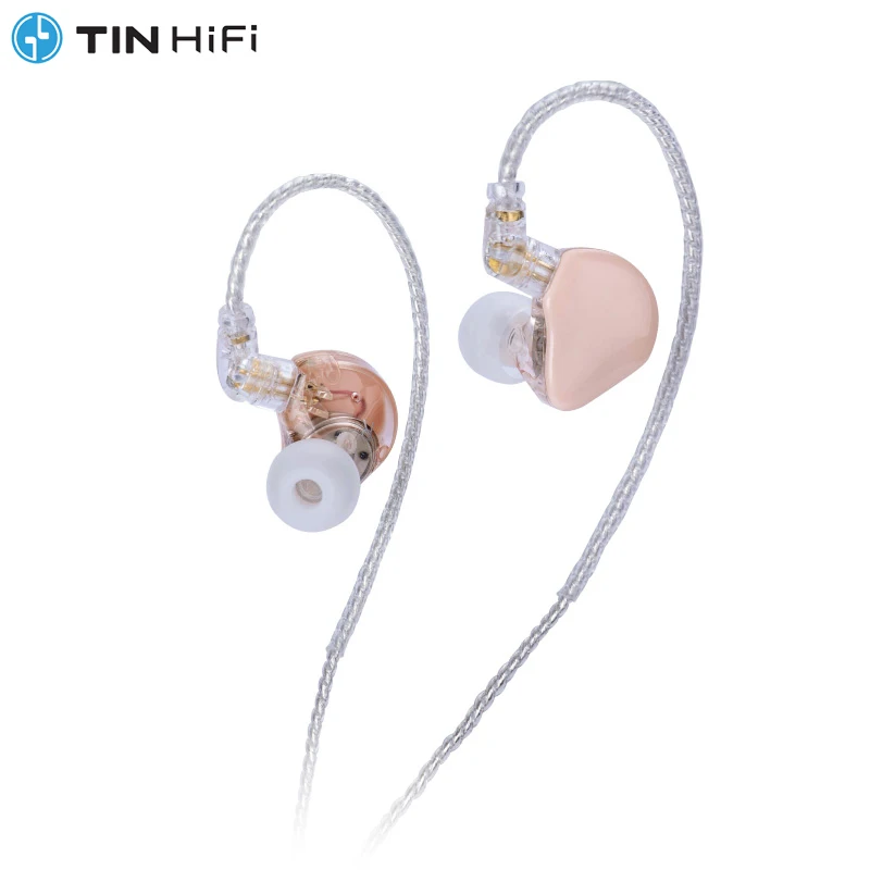 TinHiFi T1S HiFi fones de ouvido Berílio chapeado diafragma IEMs alta resolução música fones de